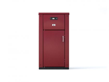 Пелетна камина  EcoSpar MAXIMA 33kw - червен