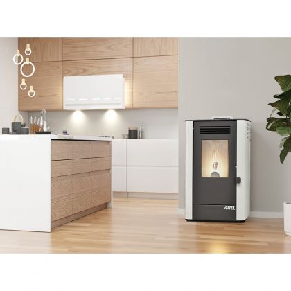 Суха пелетна камина FIREPLUS 8 kw