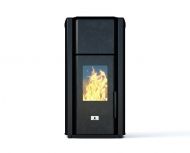 Пелетна камина с водна риза EcoSpar AURIGA 25 kw - черна