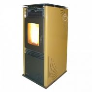 Суха пелетна камина GreenEcoTherm PS 9 Pony - жълта