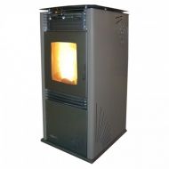 Суха пелетна камина GreenEcoTherm PS 9 Pony - сива