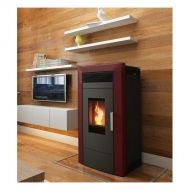 Пелетна камина ALFAPLAM Commo 15 kw с водна риза - тъмна