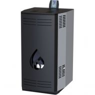 Пелетна камина с водна риза GREYKO BIJOU 25 kW - черна