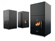 Пелетна камина EcoSpar NOVA 25kw - черна
