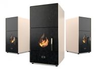Пелетна камина EcoSpar NOVA 30kw - бяла