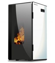 Пелетнa каминa BURNiT VISION 18kW - бяла