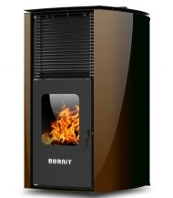 Пелетнa каминa BURNiT Advant 4G 13 с водна риза - кафява