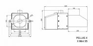 Пелетна горелка Pellas X-Line 35kW Parno EU