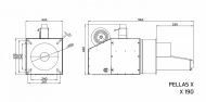 Пелетна горелка Pellas X-Line 190kW Parno.eu - скица