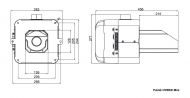 Пелетна горелка PellasX Hybrid 26kW - скица