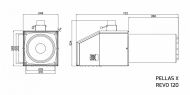 Пелетна горелка PellasX Revo-Line 120 - параметри