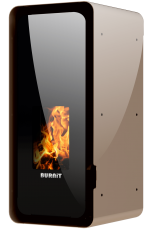 Пелетна камина BURNIT CALOR 4G/18 с водна риза - кафява