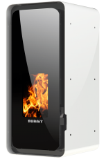 Пелетна камина BURNIT CALOR 4G/18 с водна риза - бяла