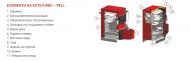 Пелетен пакет BURNiT 20kW- котел на твърдо гориво WBS + пелетна горелка PELL  + присъединителен комплект